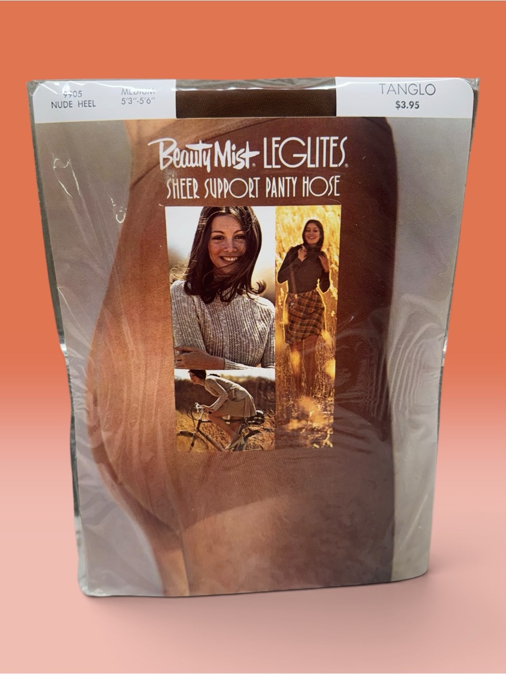 Vintage Beauty Mist LegLites Sheer Support Pantyhose Medium 9905 Tanglo NOS